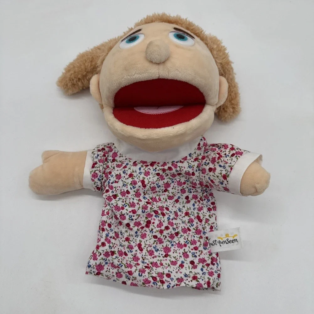Half Body Hand‎ Puppet Girl With Pigtails And Dress Just Qunseen